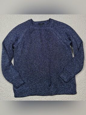 J. Crew Metallic Knit Crewneck Sweater Petite PL